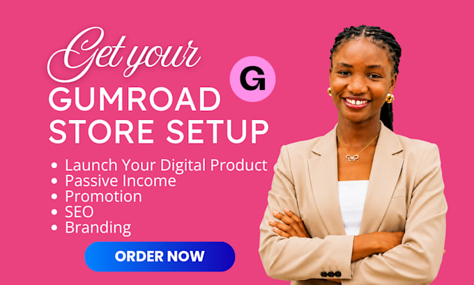 setup gumroad store, upload gumroad digital products with gumroad promotion