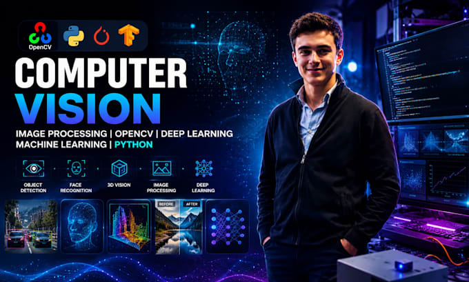 develop computer vision, image processing, opencv, deep machine learning python