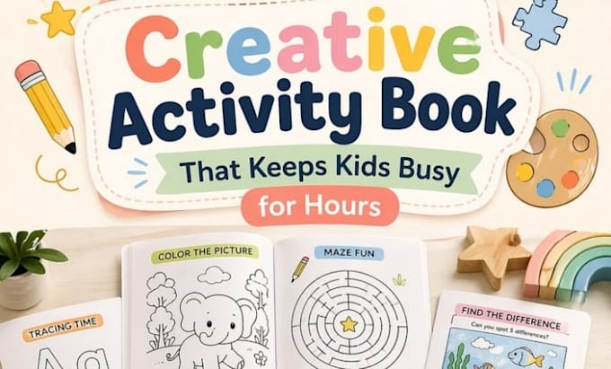 design kids learning activities design, worksheets, and educational book