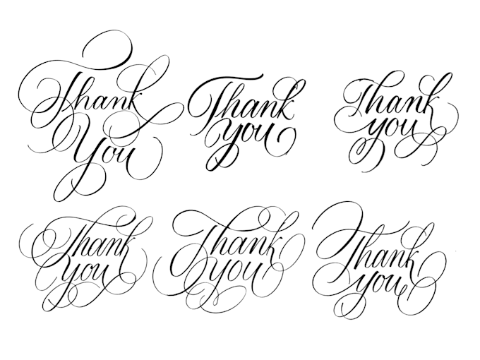 create custom cursive calligraphy and hand lettering