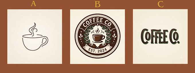design 3 logo concepts for your brand