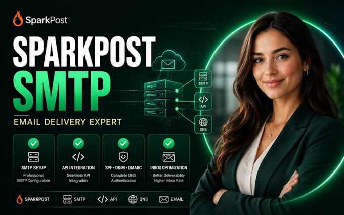 setup sparkpost SMTP sparkpost email delivery sparkpost API