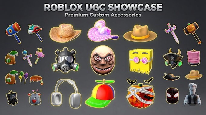create custom roblox ugc accessories, wearable assets and 3d avatar items