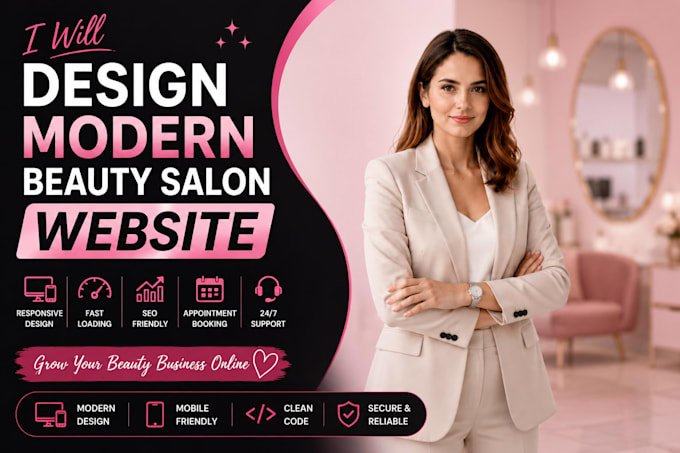 design a modern beauty salon website