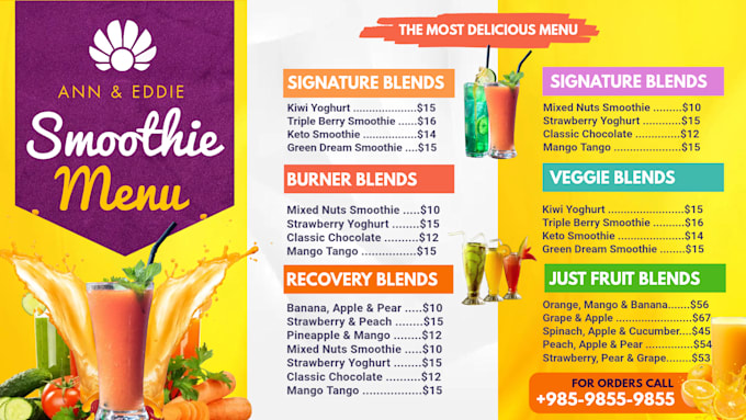 design digital menu, digital menu board