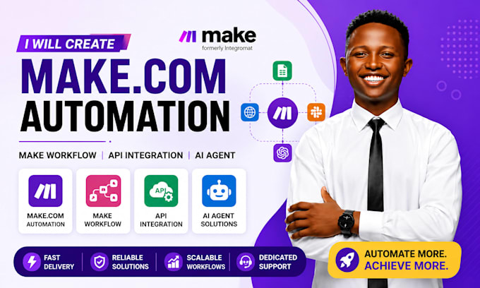 create makecom automation makecom workflow api integration and make ai agent