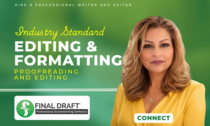 format your script in final draft to industry standard for agent and competition
