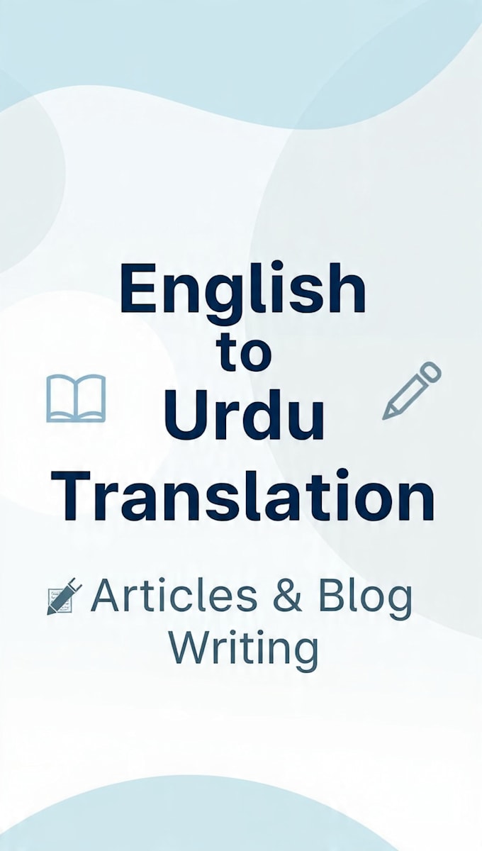 write SEO articles and translate english to urdu