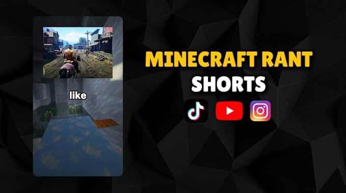 make viral minecraft rant shorts for youtube and tiktok like greylin