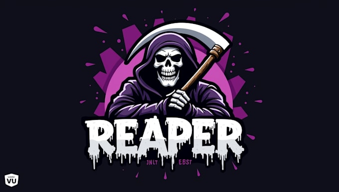 make an amazing skull reaper logo with express delivery