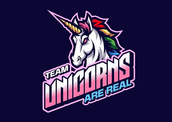 create high quality unicorn logo with free source file