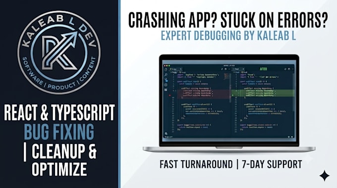 fix react and typescript bugs in your frontend code