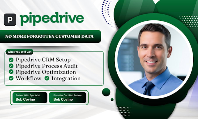 be your pipedrive CRM setup expert