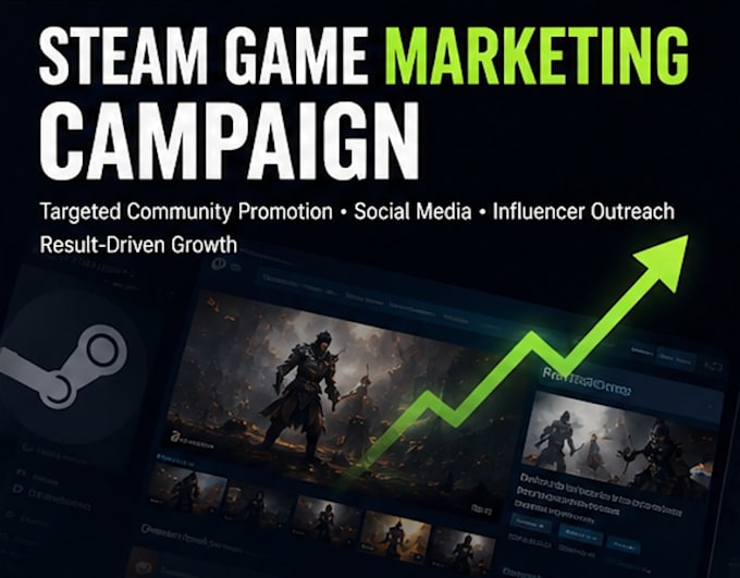 create a steam page audit and indie game launch marketing plan