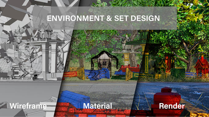 create 3d game props and horror environment assets