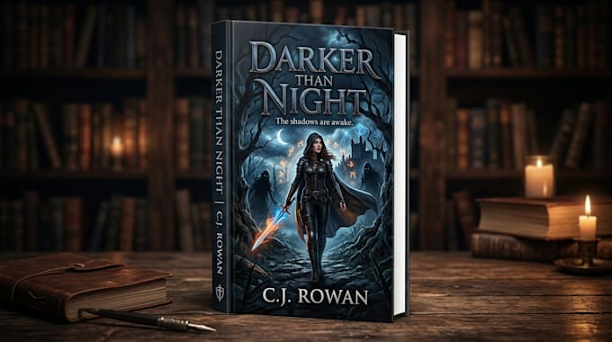 do fantasy book cover design, thriller book cover