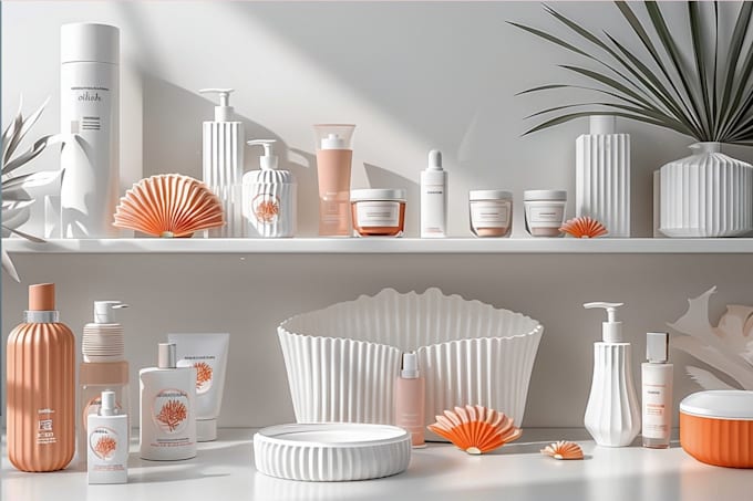 design premium cosmetic label and box packaging design