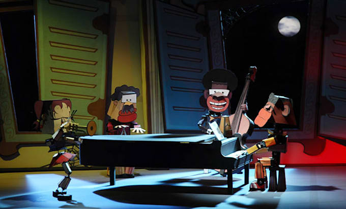 create frame by frame paper cutout stop motion music video animation