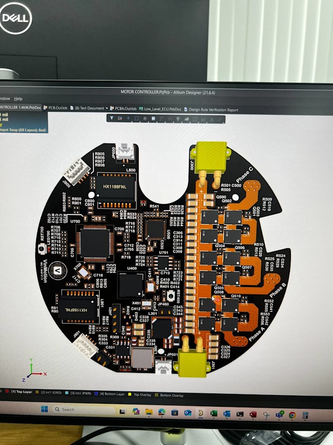 design pcb for bldc motor driver, controller board, ev chargers and bms