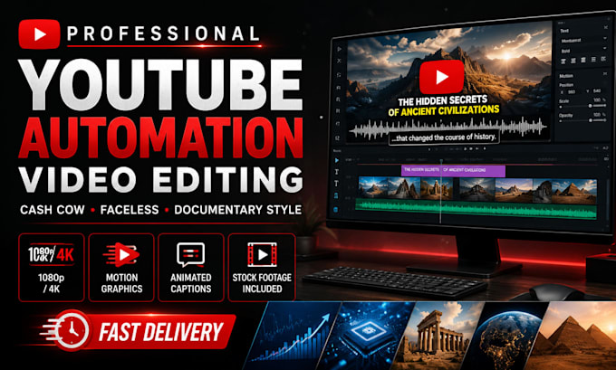 professional youtube automation video editing