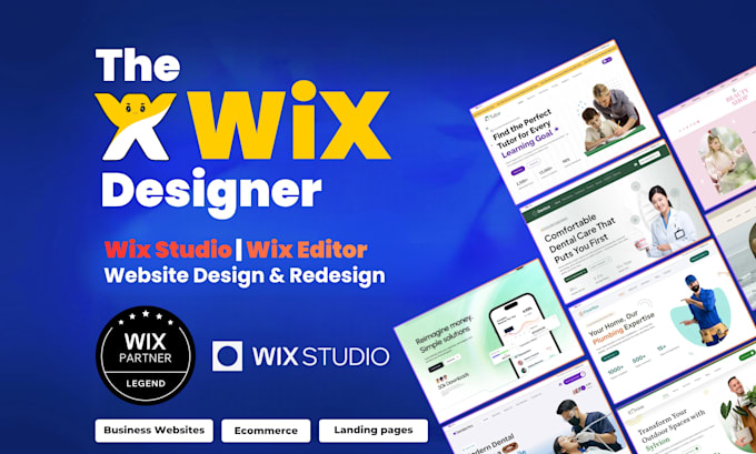 design or redesign wix website and wix studio website