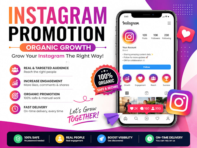 organically promote your instagram account for real growth