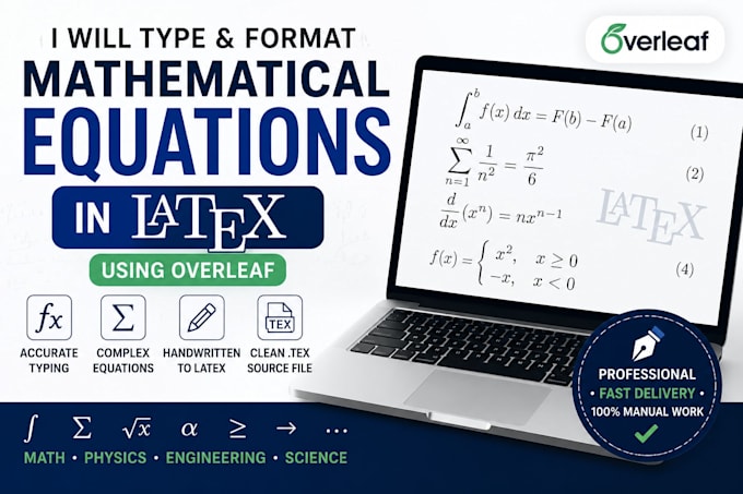 convert handwritten mathematical equations to latex and overleaf