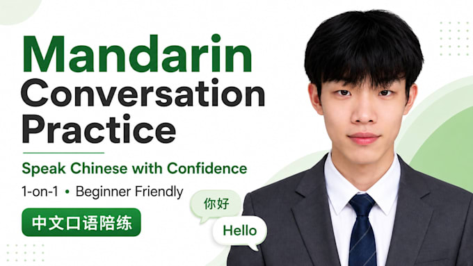 be your mandarin speaking partner for conversation practice