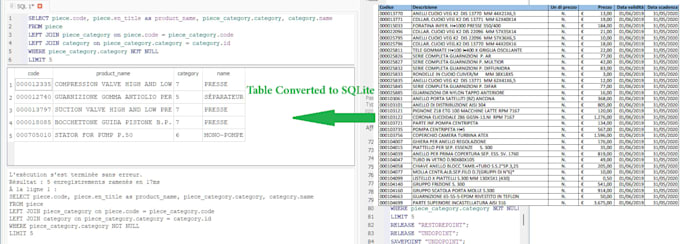 convert excel, gsheet and CSV to sqlite database