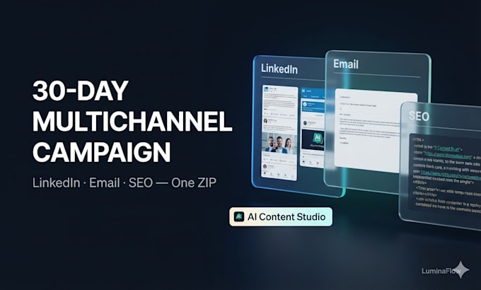 build a complete 30 day multichannel marketing campaign