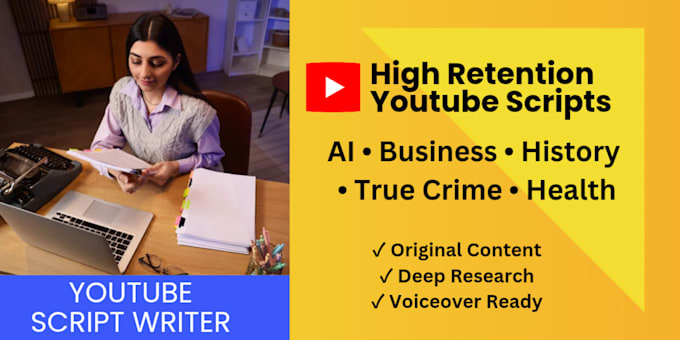 write engaging tech, ai and business youtube scripts