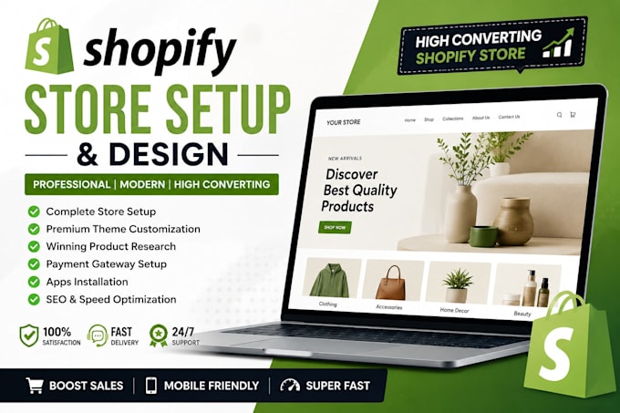 build a professional shopify website