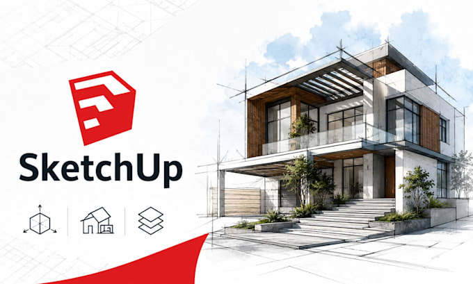 convert floor plan to sketchup 3d model, 3d floor plan rendering