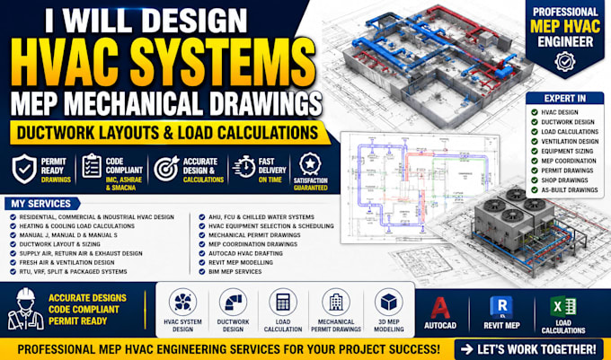 do canadian mechanical mep hvac design plan load calculation