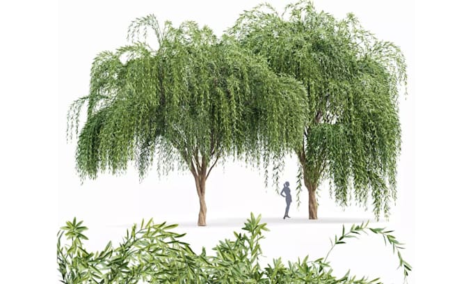 do 3d house tree model,office flower design and glb,gltf,obj model file print