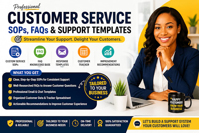 create customer service sops, faqs, and response templates