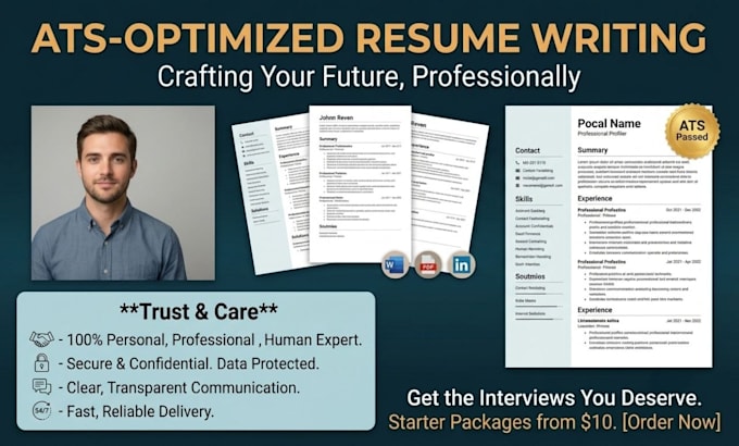 write and optimize a professional ats resume and CV