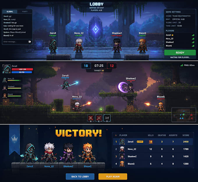develop a fully functional 2d multiplayer game in godot engine