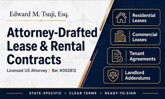 draft custom residential and commercial lease agreements