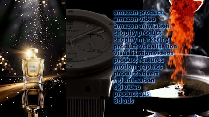 create 3d product ads, amazon and shopify product animation, cgi visualization