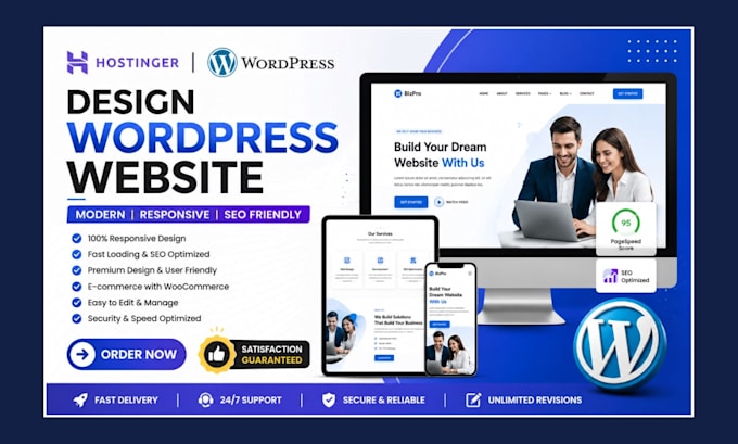 design hostinger wordpress website