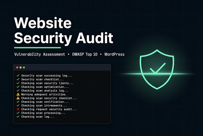 perform a website security audit and vulnerability assessment
