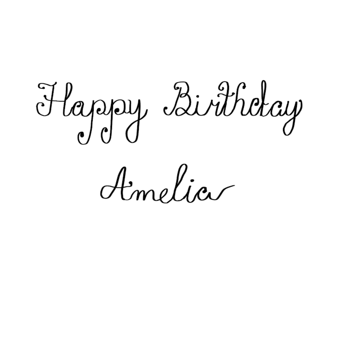 write personalized elegant calligraphy for invitations, cards, and signage