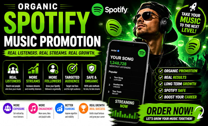 do organic spotify music promotion