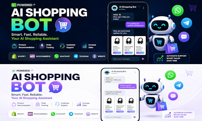 develop ai shopping bot, chatbot, telegram bot, popmart bot, walmart bot, etsy