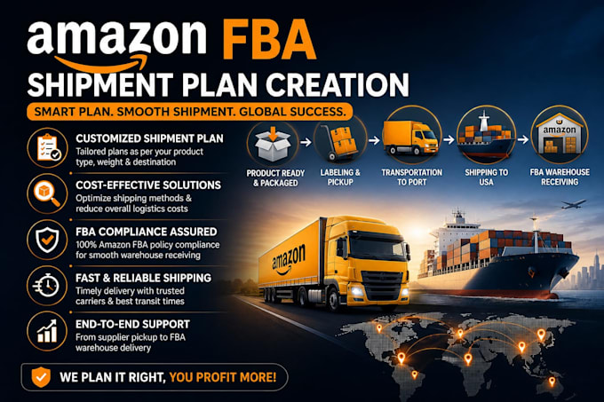 create amazon fba shipments plan for your inventory