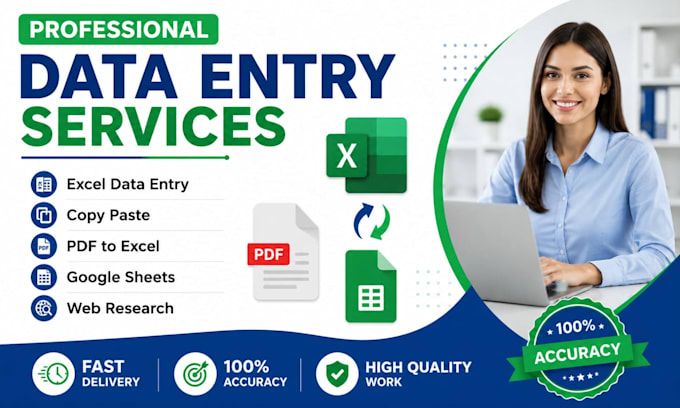 do accurate data entry in microsoft excel and google sheets