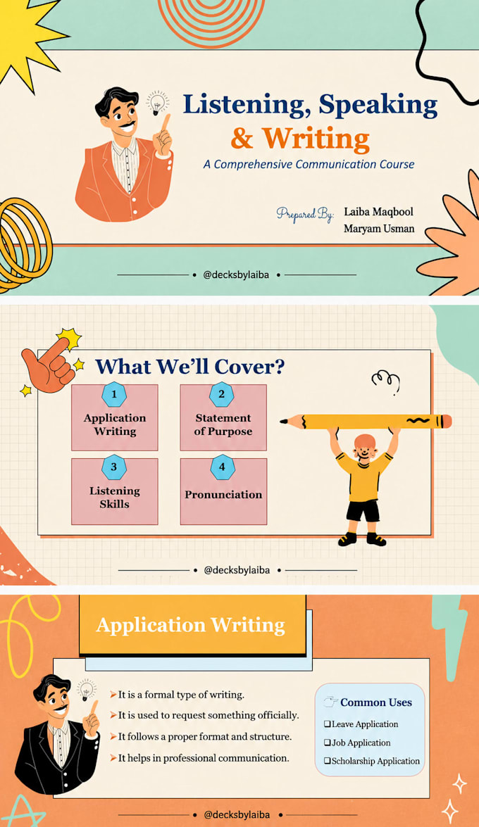 design an eye catching pitch deck presentation