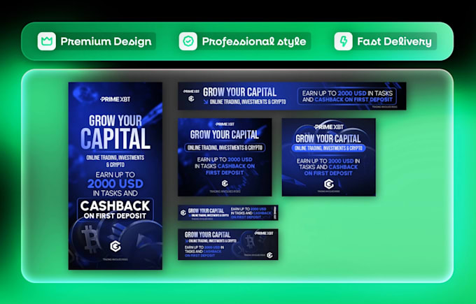 design professional and modern banner ads