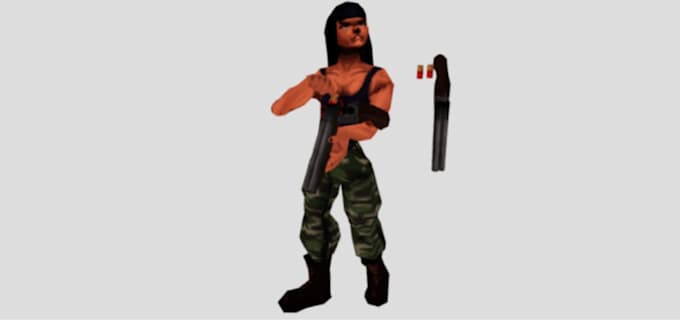create psx character modeling, lowpoly character, ps1 style, ps2 style, retro 3d